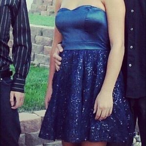 Blue homecoming dress